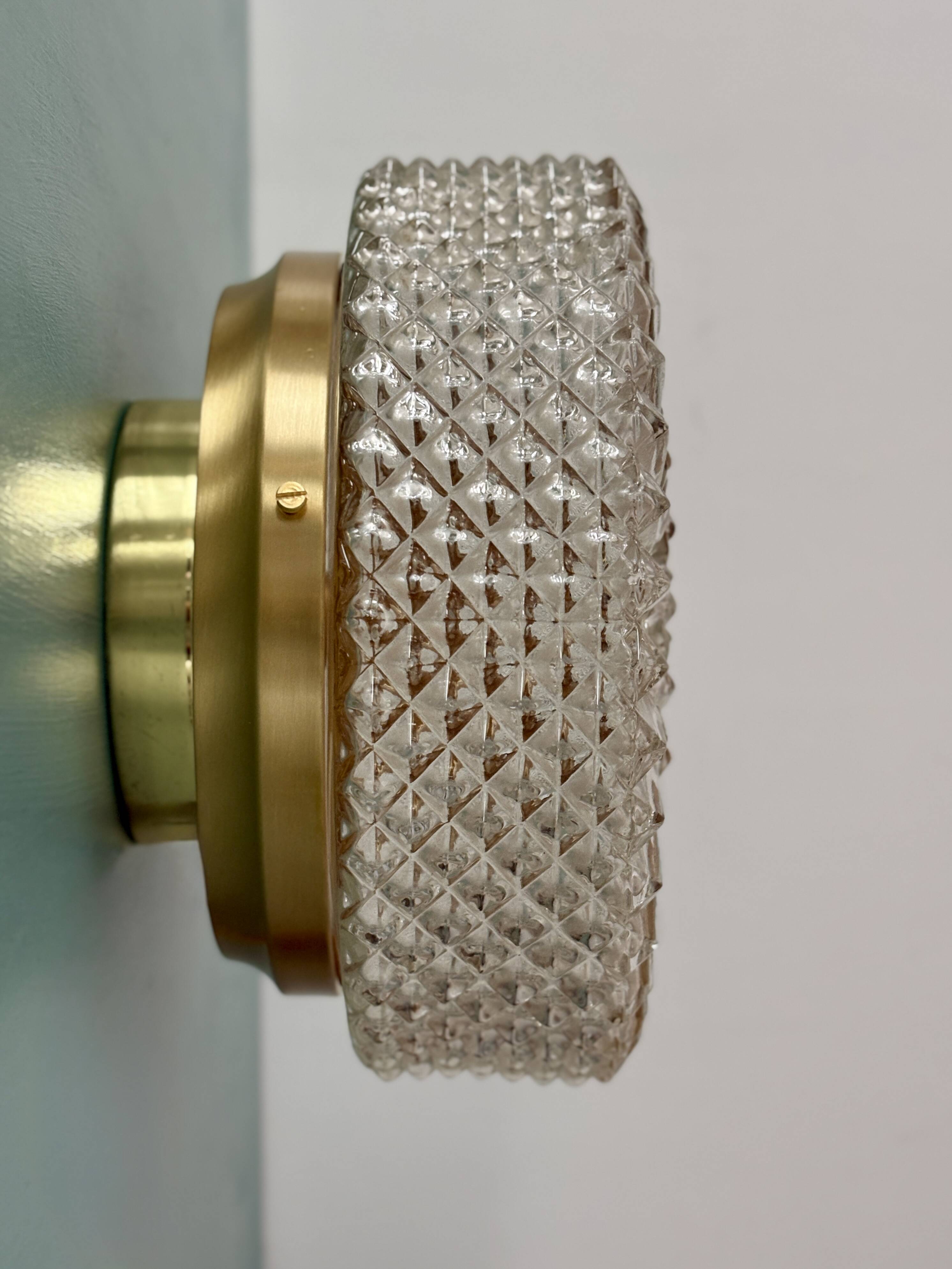 Vintage glass moulded globe wall/ceiling light.