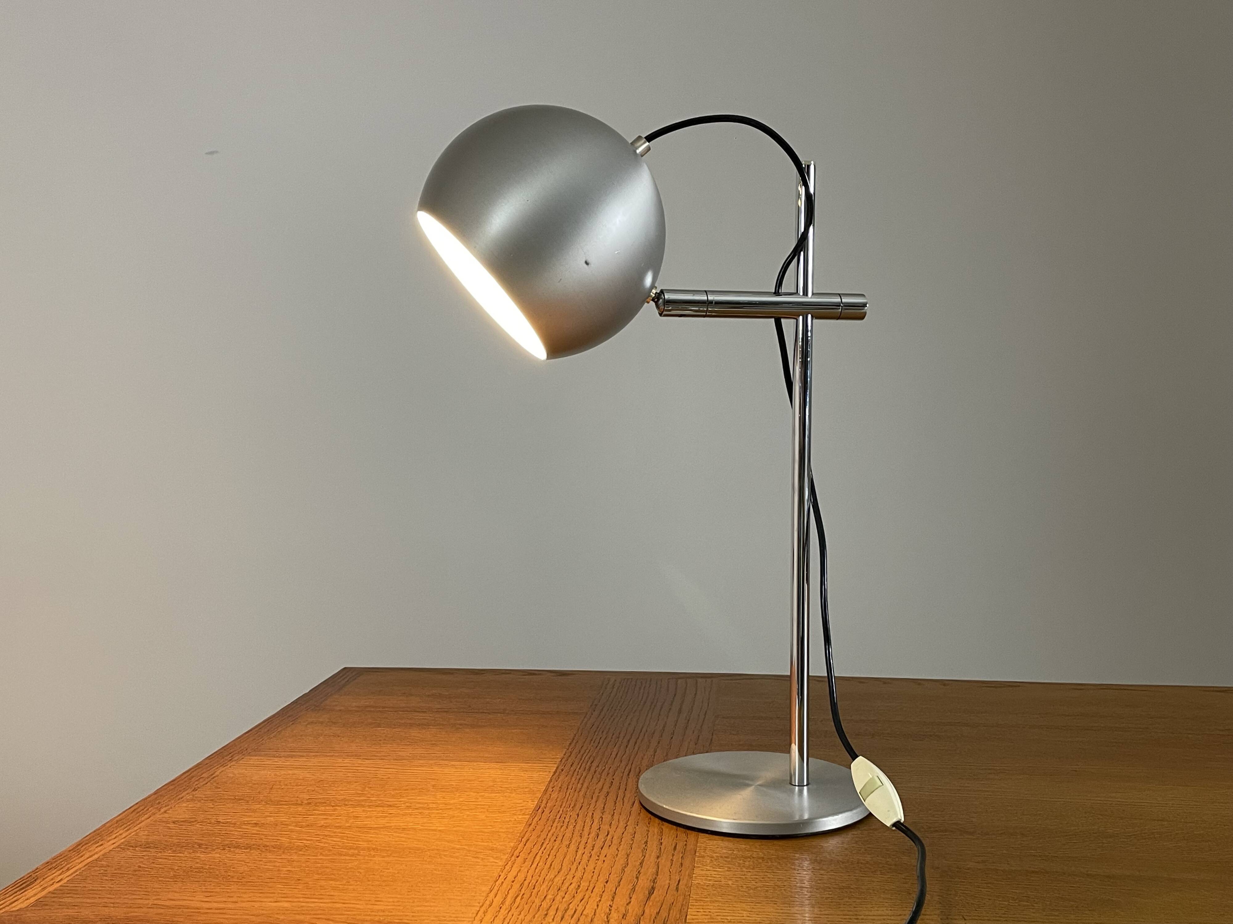 Vintage metal lamp from the 1970s
