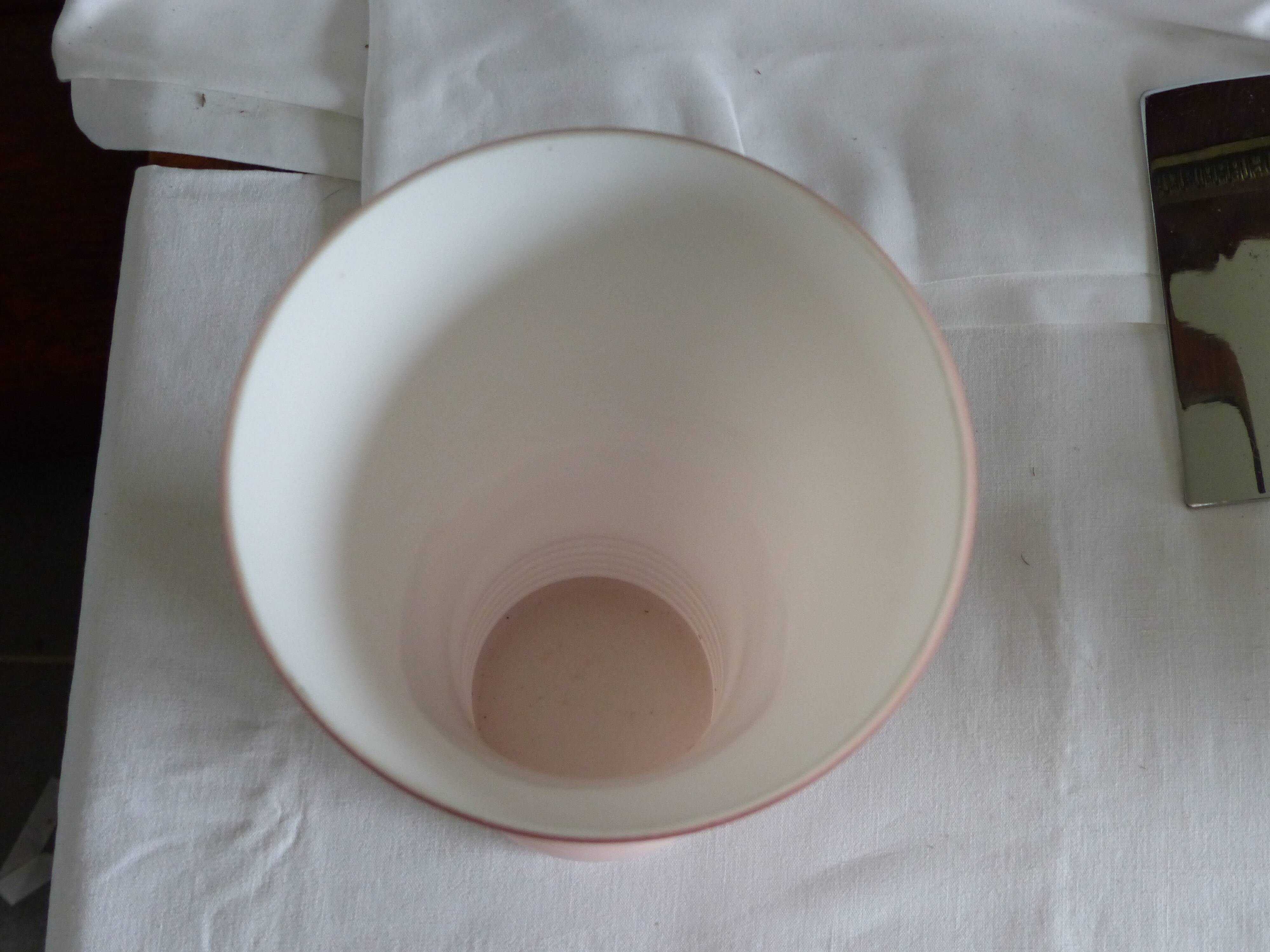 Pink opaline vase.