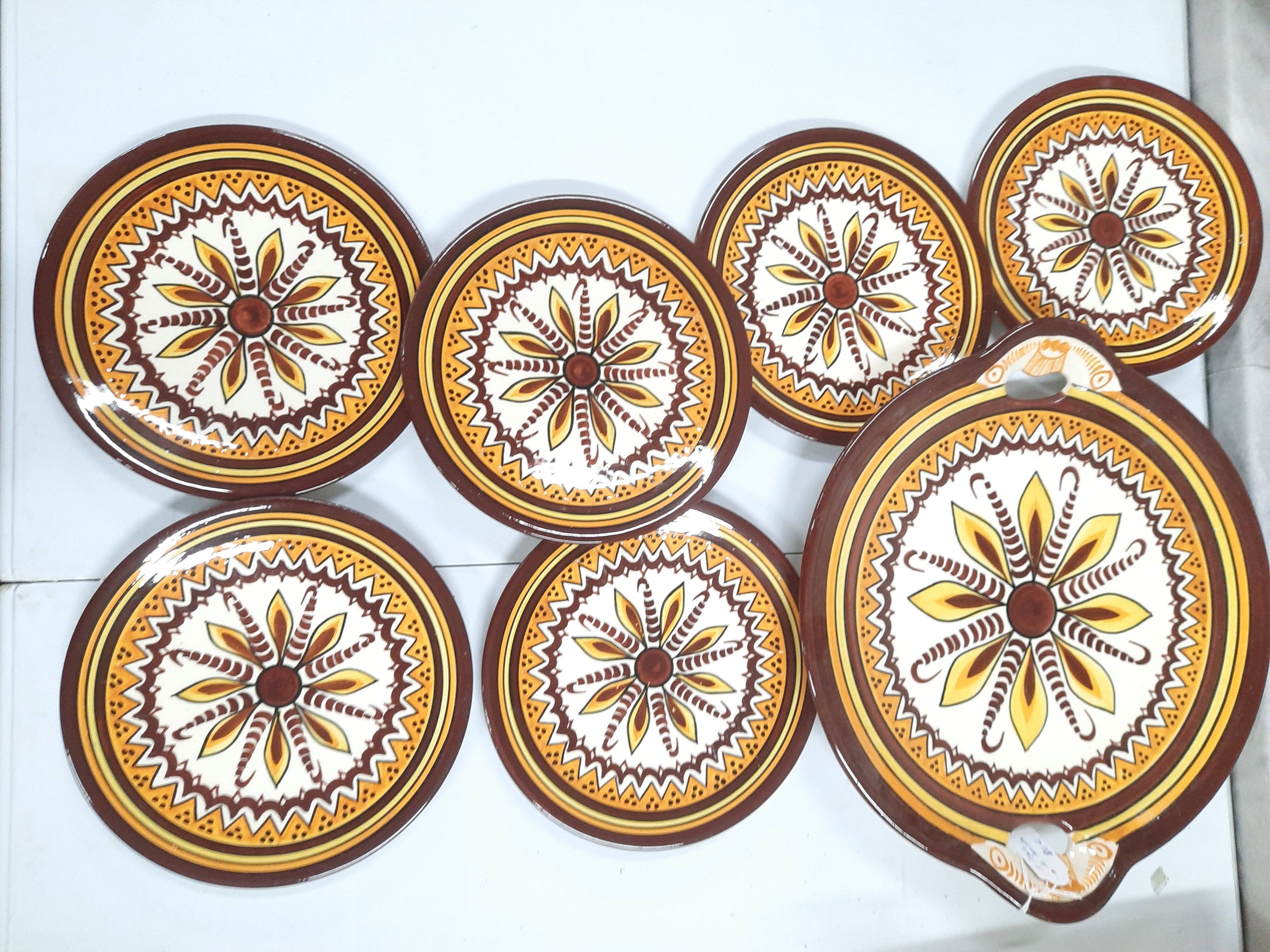 Henriot Quimper cake service