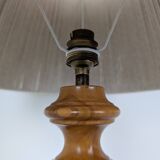 Lampe en bois tourné