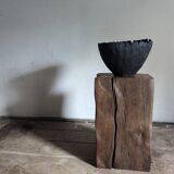 Antique oak pedestal