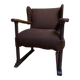 Mid-Century Brutalist Wing Armchair in the manner of Charles Dudouyt, 1950s
