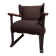 Mid-Century Brutalist Wing Armchair in the manner of Charles Dudouyt, 1950s
