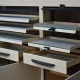 Furniture business in dentist painted plate 1950