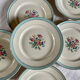 Vintage floral plates