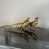 Decorative brass pheasants from the 70s (X2)