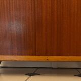 Vintage shoe cabinet with compass legs