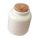 Old glazed stoneware mustard pot with cork stopper