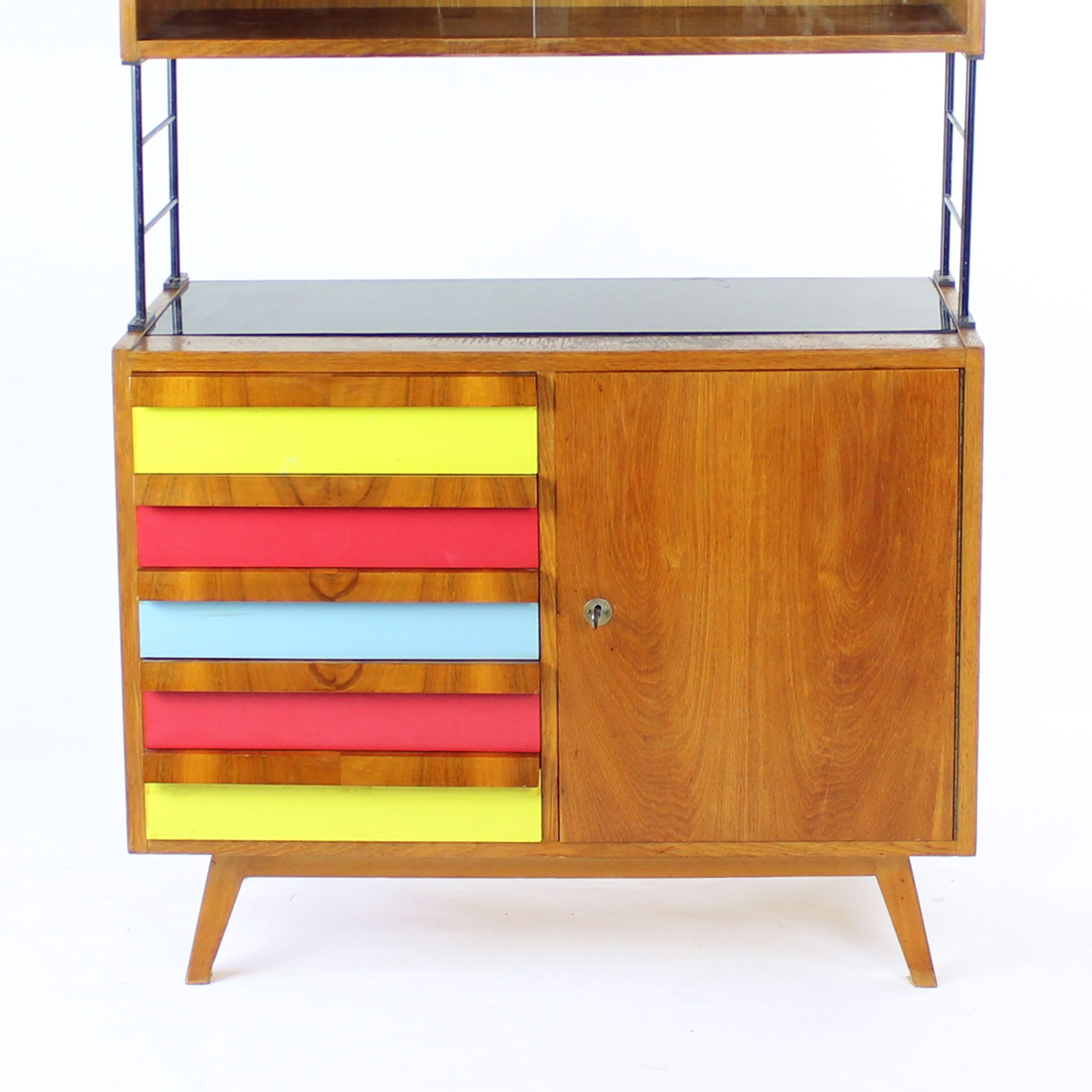 Tall Mid Century Sideboard, Czechoslovakia 1960s