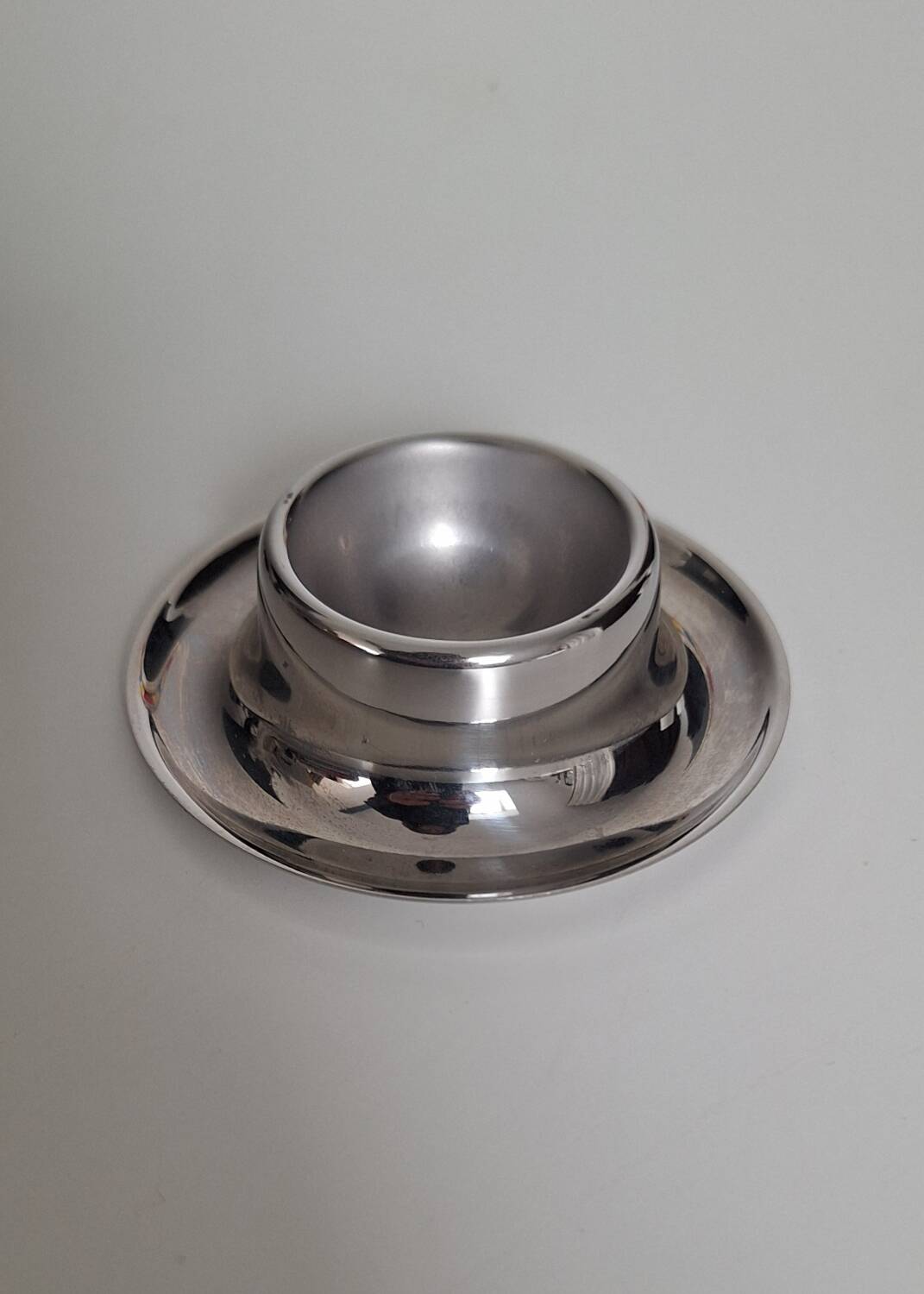 Vintage stainless steel egg cup