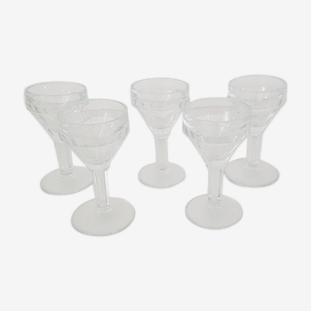 Art Deco liquor walking glasses