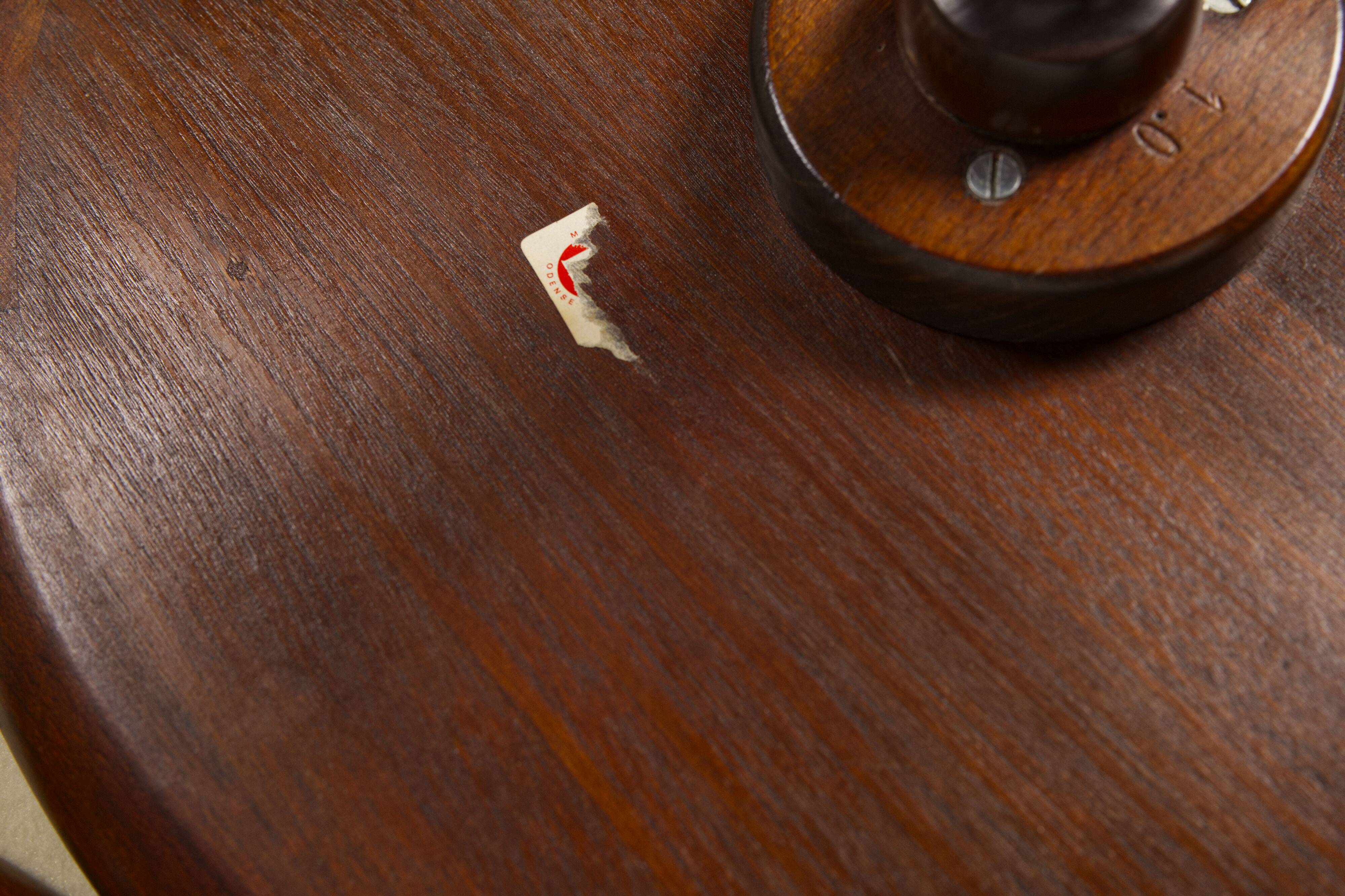 Pair of Mahogany side tables by Anton Kildeberg, Denmark 1960's
