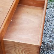 Vintage chest of drawers from the 50s with compass feet and 3 drawers
