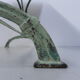 Art nouveau bistro table with cast iron frame