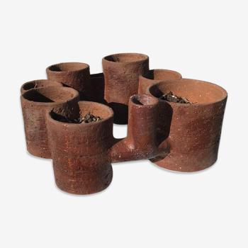 Set of modernist style ceramic pots