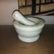 Mortar with marble pestle