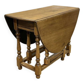 English folding table, oak gateleg from the 1950s