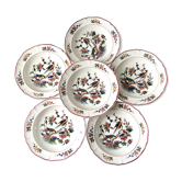 Lot de 6 assiettes creuses Villeroy & Boch modèle Phénix années 50-60