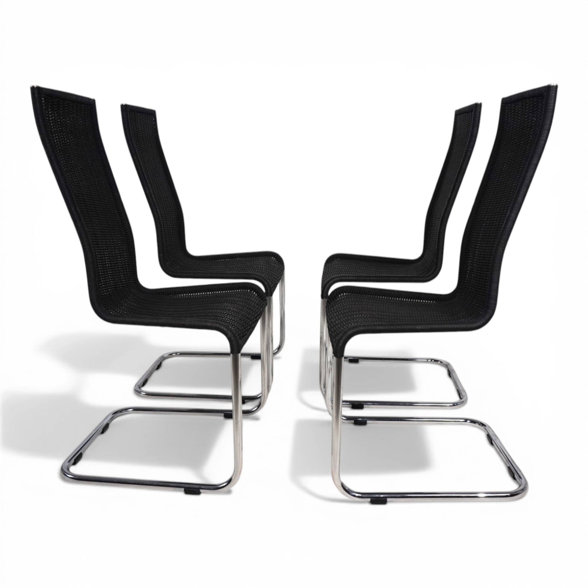 Set of 4 B 25 Tecta Cantilever Chairs by Axel Bruchhäuser, 1980