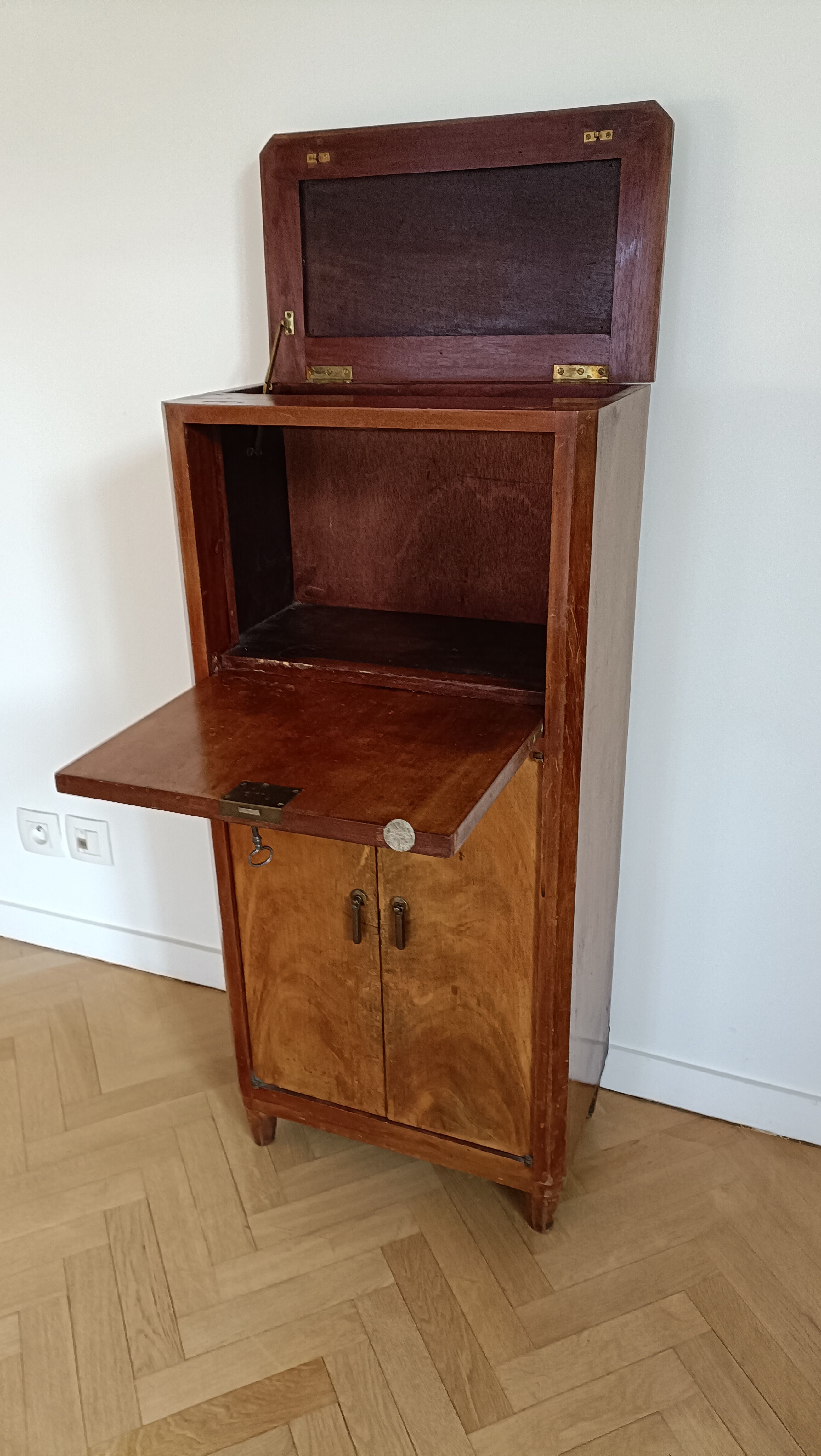 Art deco furniture old radio cabinet