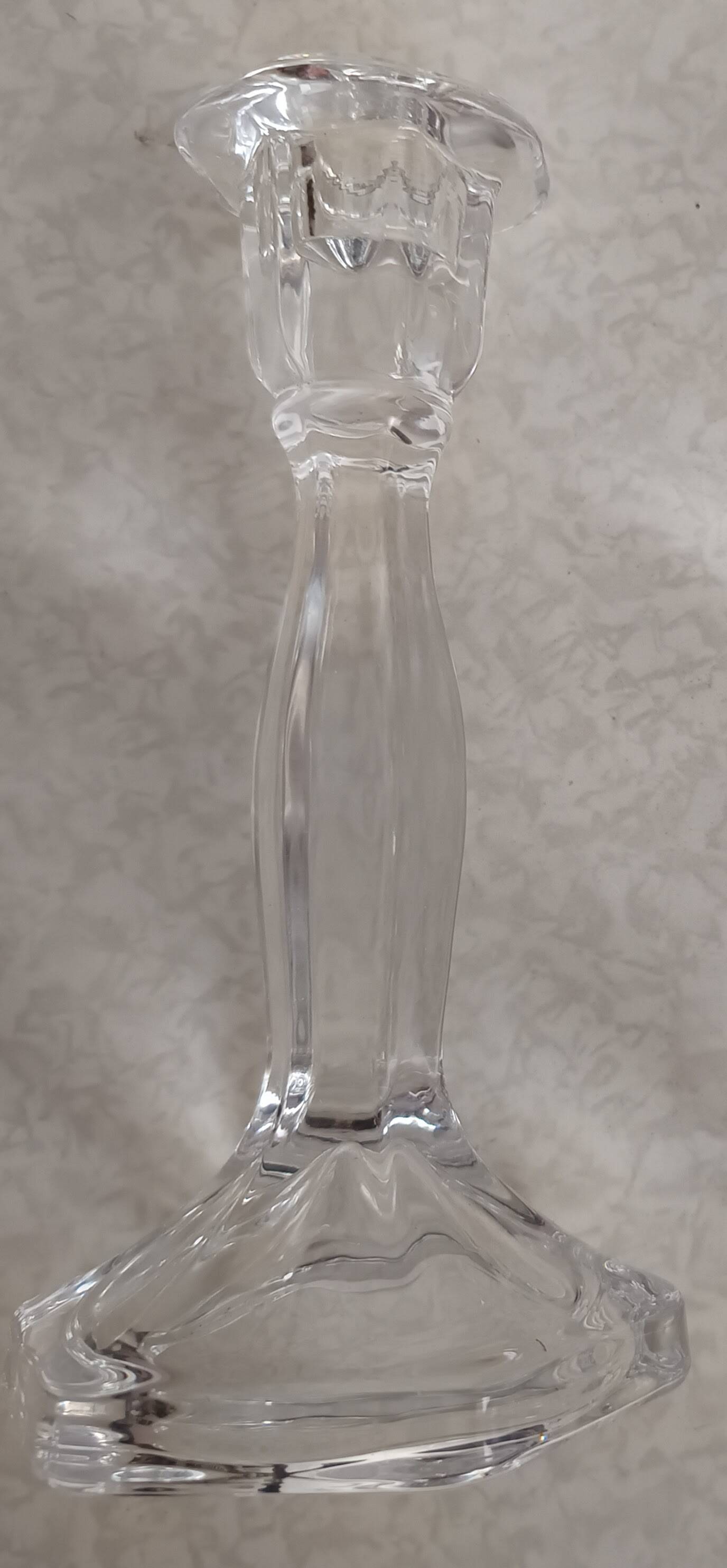translucent glass candle holders