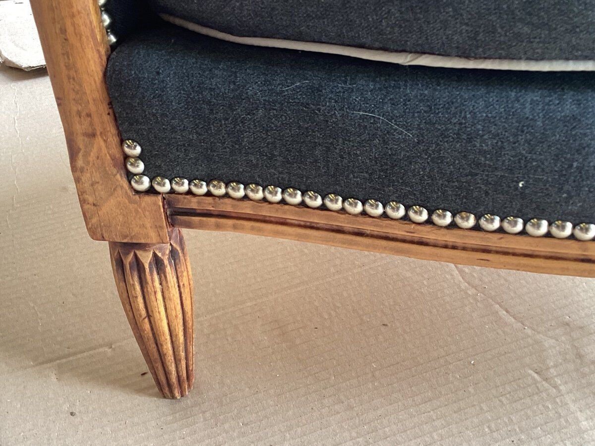 Armchair shepherdess gondola Art Deco 1930 redone