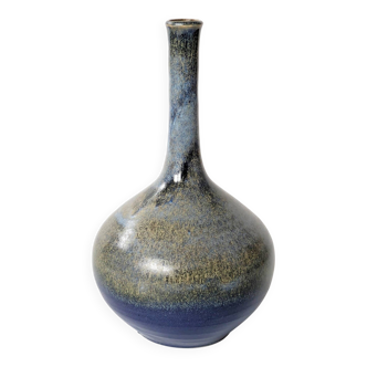 Vintage ceramic vase, balloon shape, Scandinavian style.