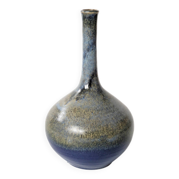 Vintage ceramic vase, balloon shape, Scandinavian style.