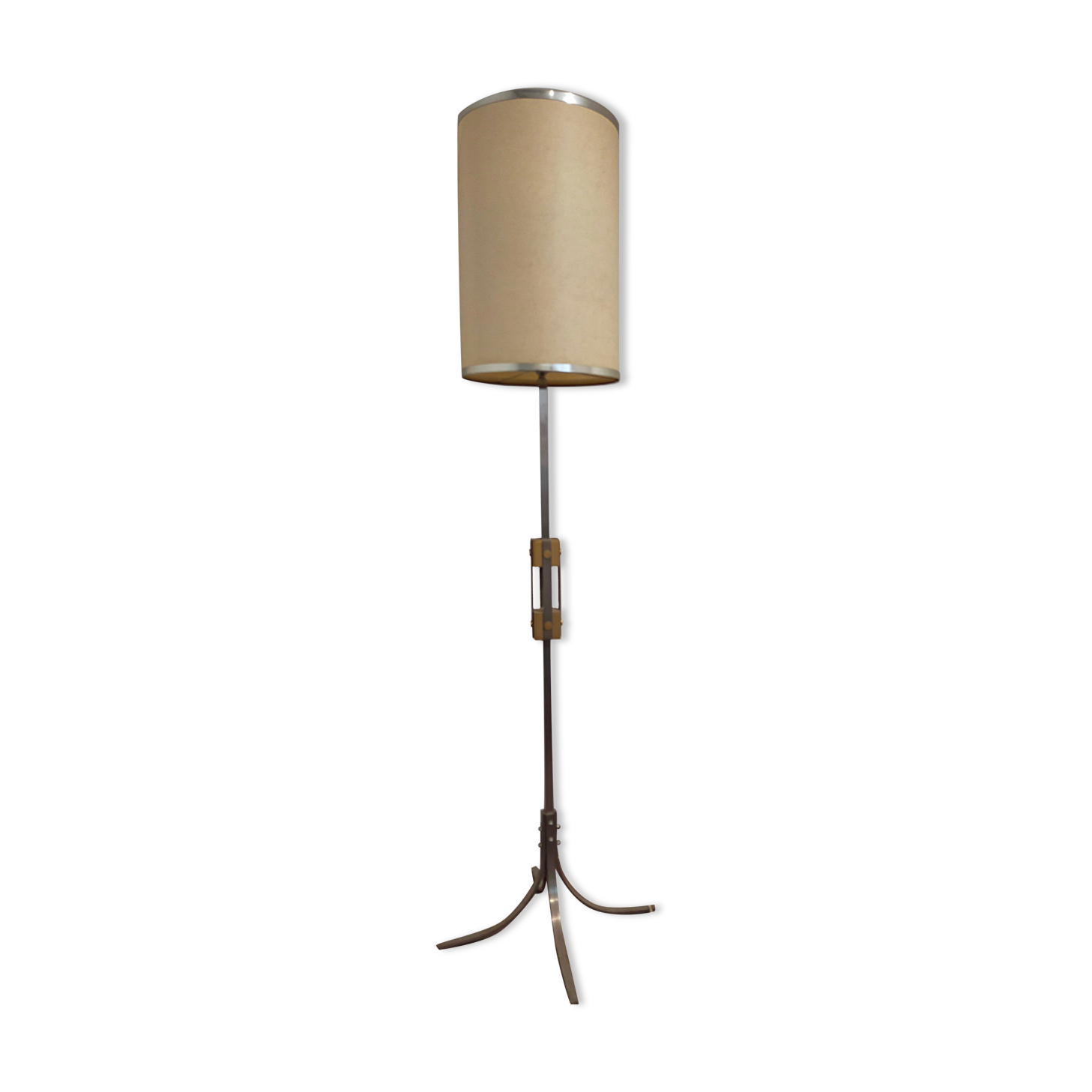 Floor lamp in chrome and brass metal 1970