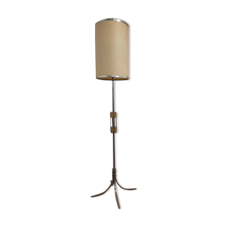 Floor lamp in chrome and brass metal 1970