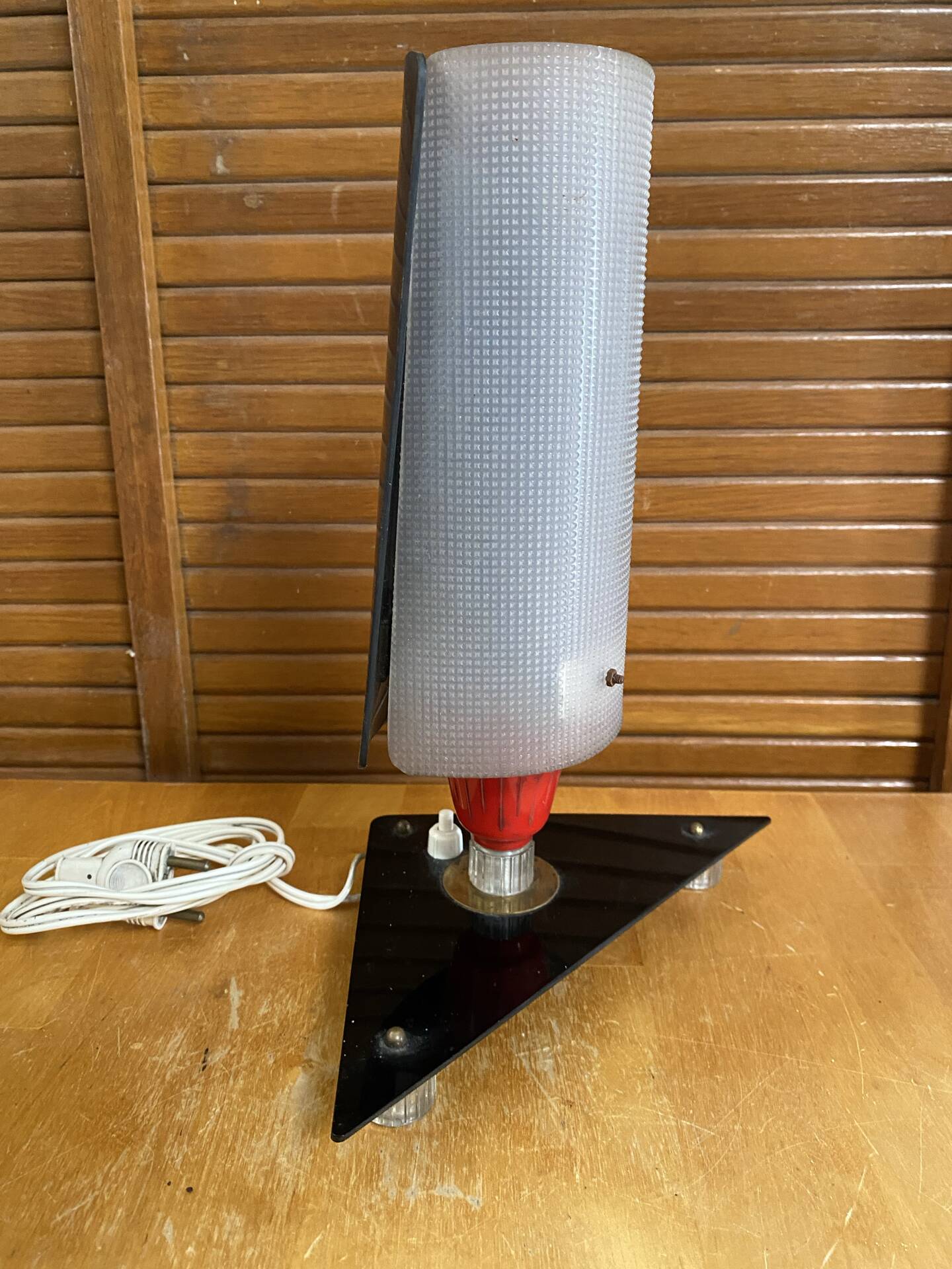 Rockabilly bedside lamp 50s design vintage plexiglass tripod