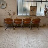 4 chairs Rinaldi "Sabrina" yellow leather