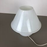 "Mushroom" glass table desktop light made by Glashütte Limburg Germany 1970s No2