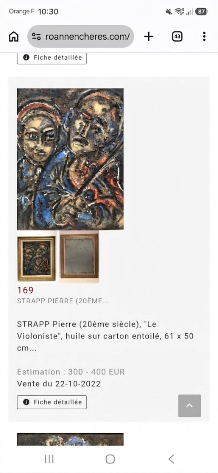 Painting signed by Pierre Strapp