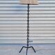 Vintage iron chain floor lamp from the 1950s