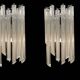 Murano Glass Trilobi Sconces Set of 2 by Venini 1970’s