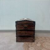 White patinated trunk