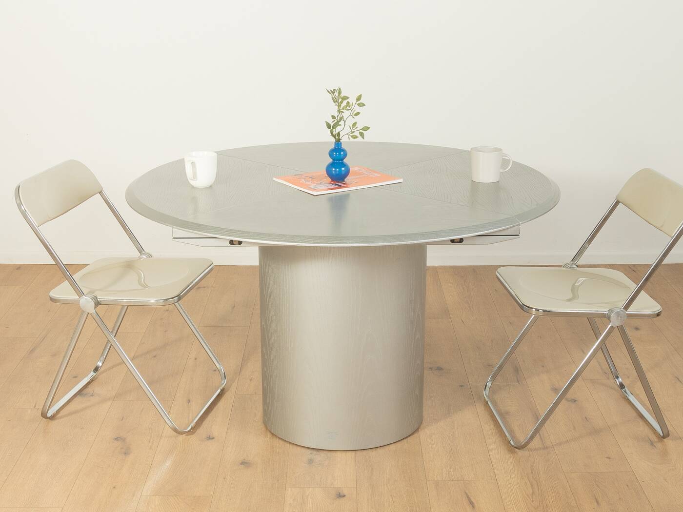 Table à manger Quadrondo, Erwin Nagel, Rosenthal, Argent