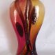 Vase soliflore Art Déco en verre de Murano, h - 36 cm.