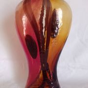 Vase soliflore Art Déco en verre de Murano, h - 36 cm.