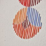 hand-embroidered card on recycled paper