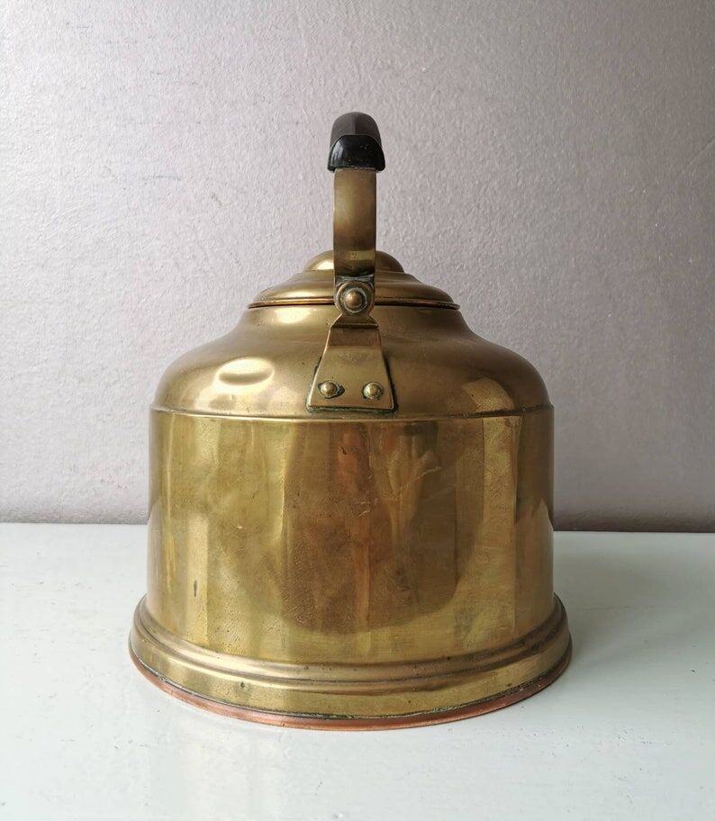 Vintage copper teapot, 1960s