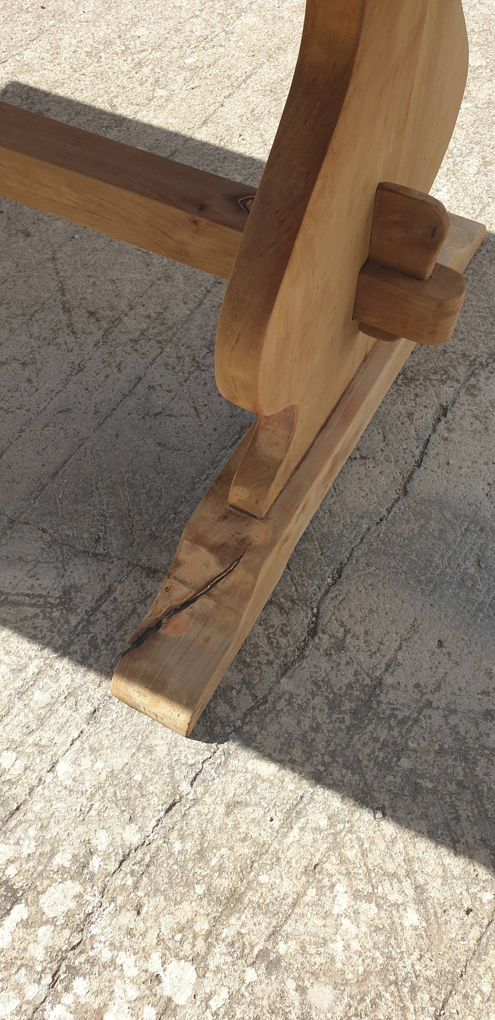 Solid wood farmhouse table