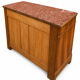 Commode Néo-Renaissance Henri II avec marbre rouge