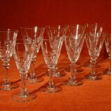 10 crystal cut crystal glasses