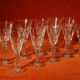 10 crystal cut crystal glasses
