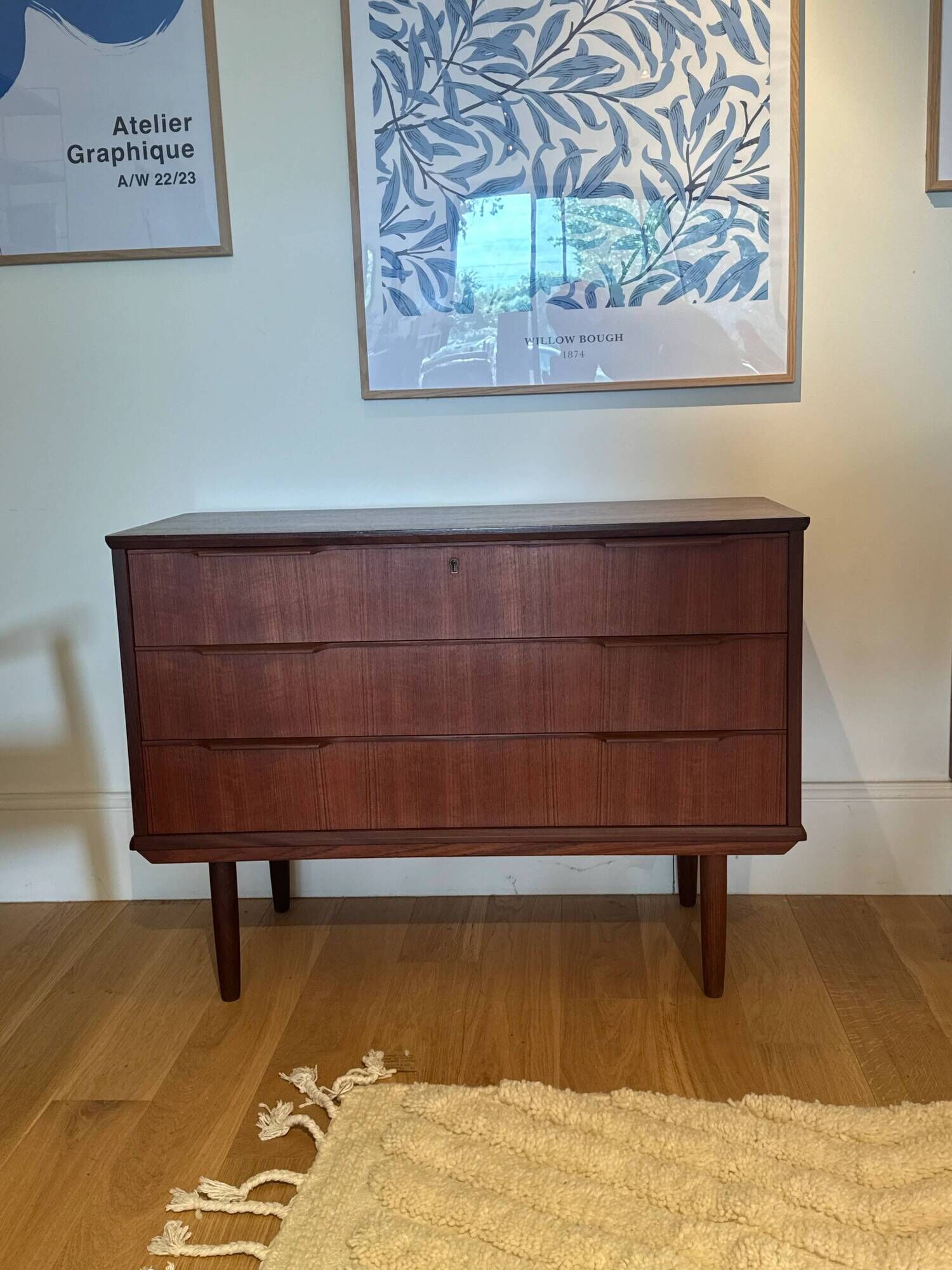 Vintage Scandinavian "Ingrid" teak chest of drawers