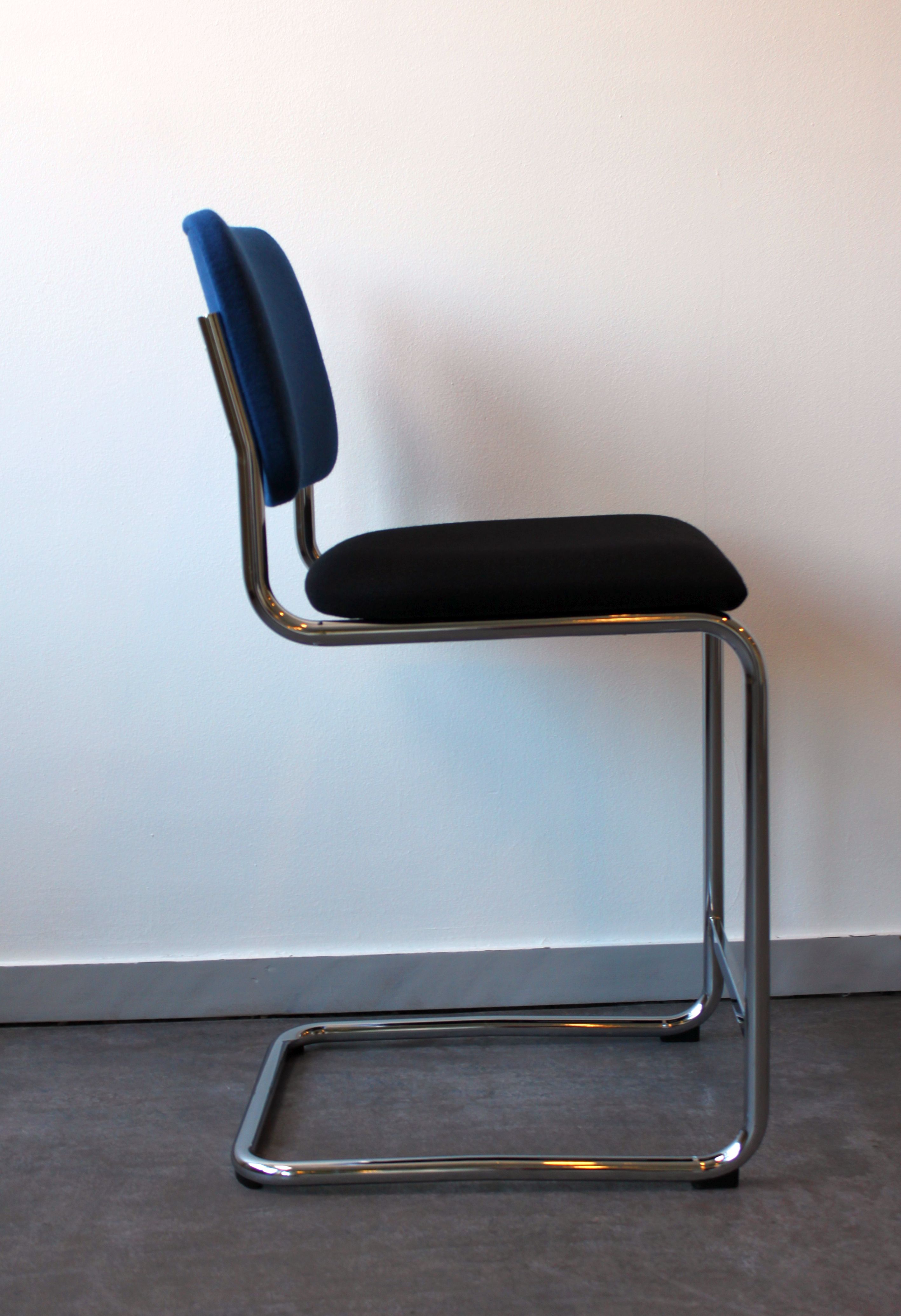 Pair of Knoll Cesca bar stools by Marcel Breuer