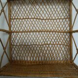 Rattan shelf